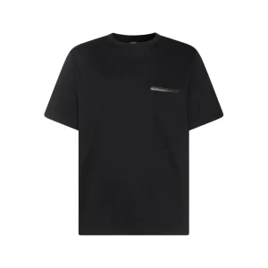 BLACK COTTON T-SHIRT