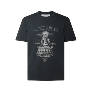 BLACK COTTON T-SHIRT