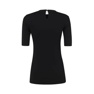 BLACK COTTON T-SHIRT