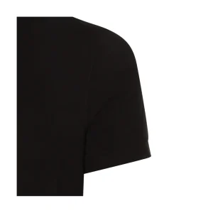 BLACK COTTON T-SHIRT