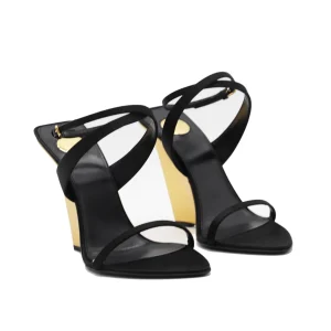 BLACK GIQUA 110 SANDALS