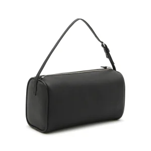 BLACK LEATHER 90' S SHOULDER BAG