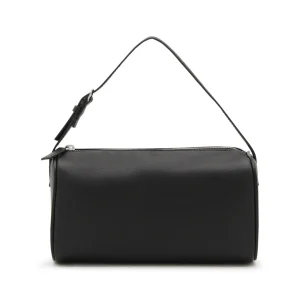 BLACK LEATHER 90' S SHOULDER BAG