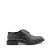 BLACK LEATHER ARMY LACE UP SHOES
