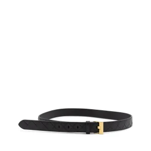 BLACK LEATHER BELT