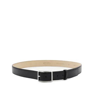 BLACK LEATHER BELT