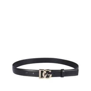 BLACK LEATHER BELT