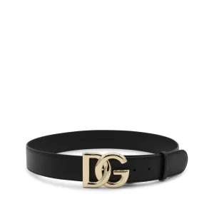 BLACK LEATHER BELT