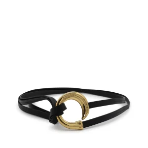BLACK LEATHER BELT