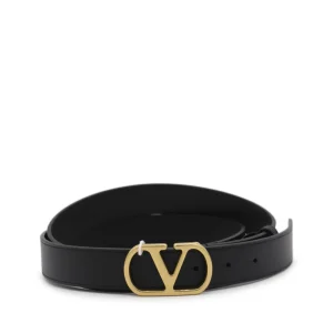 BLACK LEATHER BELT