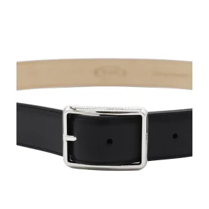 BLACK LEATHER BELT