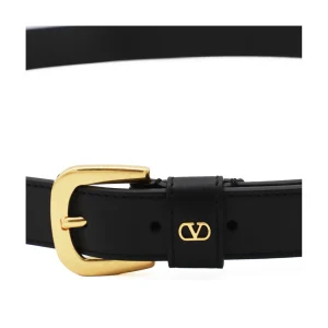 BLACK LEATHER BELT