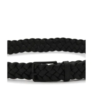 BLACK LEATHER BELT