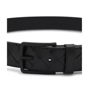 BLACK LEATHER BELT