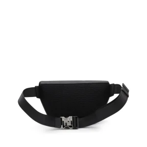 BLACK LEATHER BELT BAG