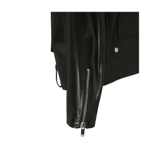 BLACK LEATHER BIKER JACKET