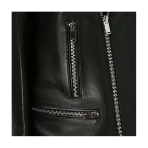 BLACK LEATHER BIKER JACKET