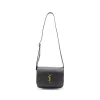 BLACK LEATHER BISACCIA NIKI SHOULDER BAG