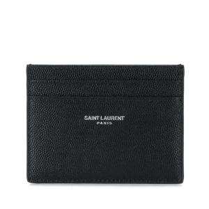 BLACK LEATHER CARD HOLDER