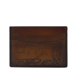 BLACK LEATHER CARD HOLDER