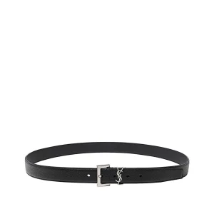 BLACK LEATHER CASSANDRE BELT