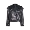 BLACK LEATHER CASUAL JACKET