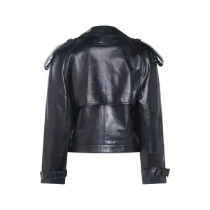 BLACK LEATHER CASUAL JACKET