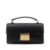 BLACK LEATHER CROSSBODY BAG