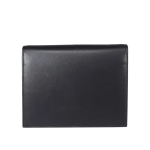 BLACK LEATHER CROSSBODY BAG
