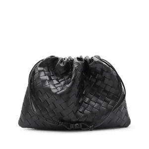 BLACK LEATHER DUSTBAG POUCHES