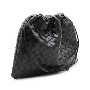 BLACK LEATHER DUSTBAG POUCHES
