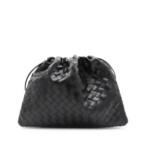 BLACK LEATHER DUSTBAG POUCHES