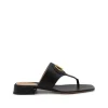 BLACK LEATHER FLATS
