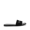 BLACK LEATHER FLATS