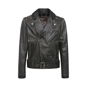 BLACK LEATHER JACKET
