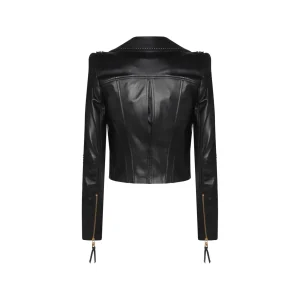 BLACK LEATHER JACKET