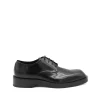 BLACK LEATHER LACE UP SHOES