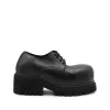 BLACK LEATHER LACE UP SHOES