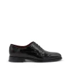 BLACK LEATHER LACE UP SHOES