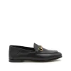 BLACK LEATHER LOAFERS