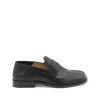 BLACK LEATHER LOAFERS