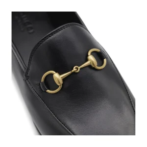 BLACK LEATHER LOAFERS