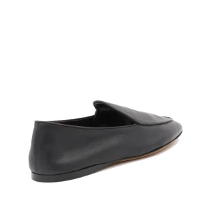 BLACK LEATHER LOAFERS