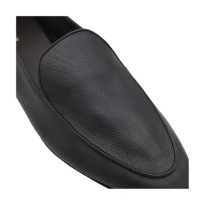 BLACK LEATHER LOAFERS