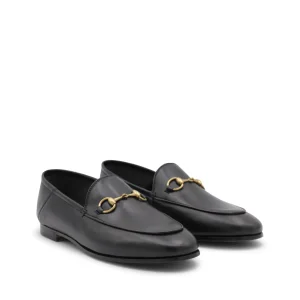 BLACK LEATHER LOAFERS