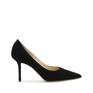 BLACK LEATHER LOVE 85 PUMPS