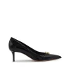 BLACK LEATHER PUMPS