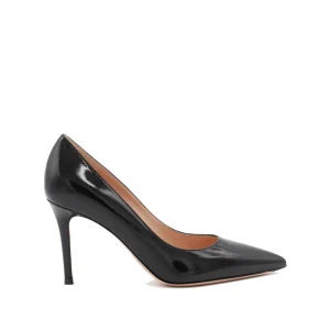 BLACK LEATHER PUMPS