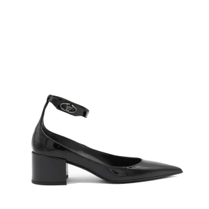 BLACK LEATHER PUMPS