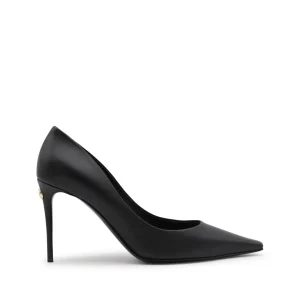 BLACK LEATHER PUMPS